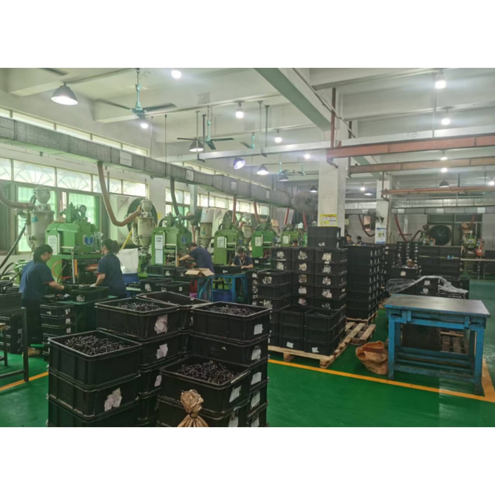 Injection moulding workshop during a factory check